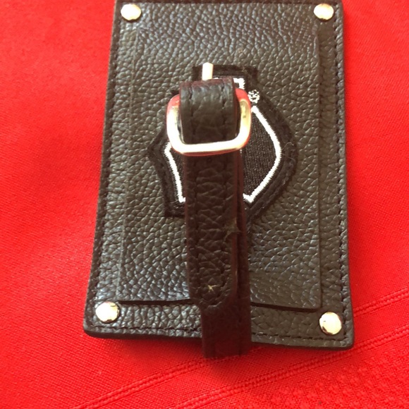 RARE Harley-Davidson Leather Bag Tag - Picture 7 of 9